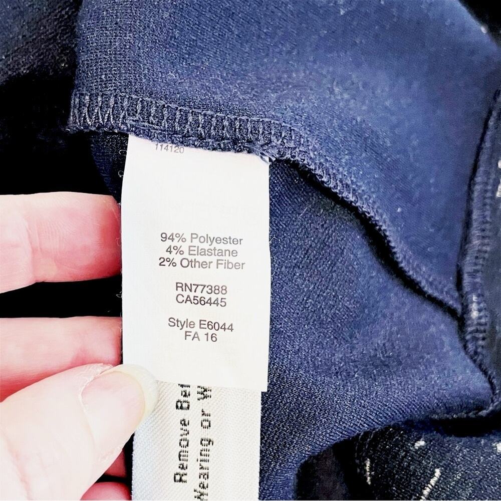 Madewell Gia Marled Fit & Flare Dress Navy Size 4 EUC - Picture 11 of 16